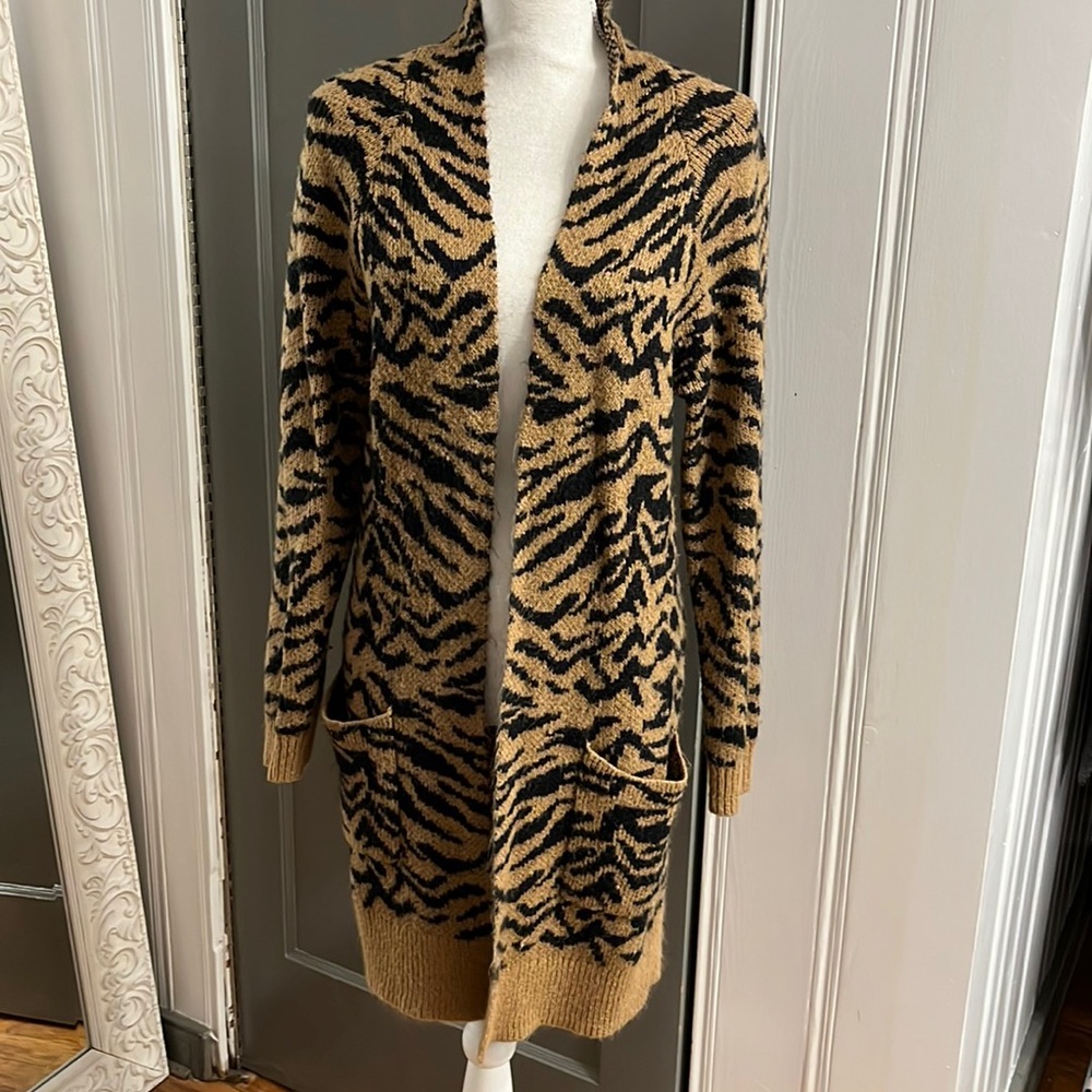 Free Press Animal print long Cadigan